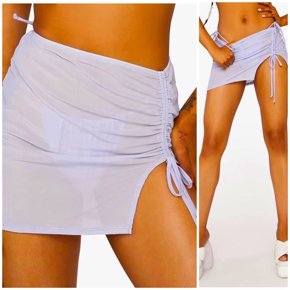 NWT Lilac Kelsi Cover Up Skirt Dolls Kill Beach Vacation Honeymoon Tropical Pool